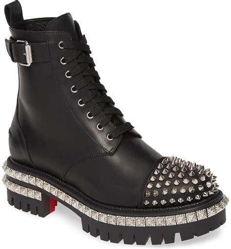 louboutin combat boots women.